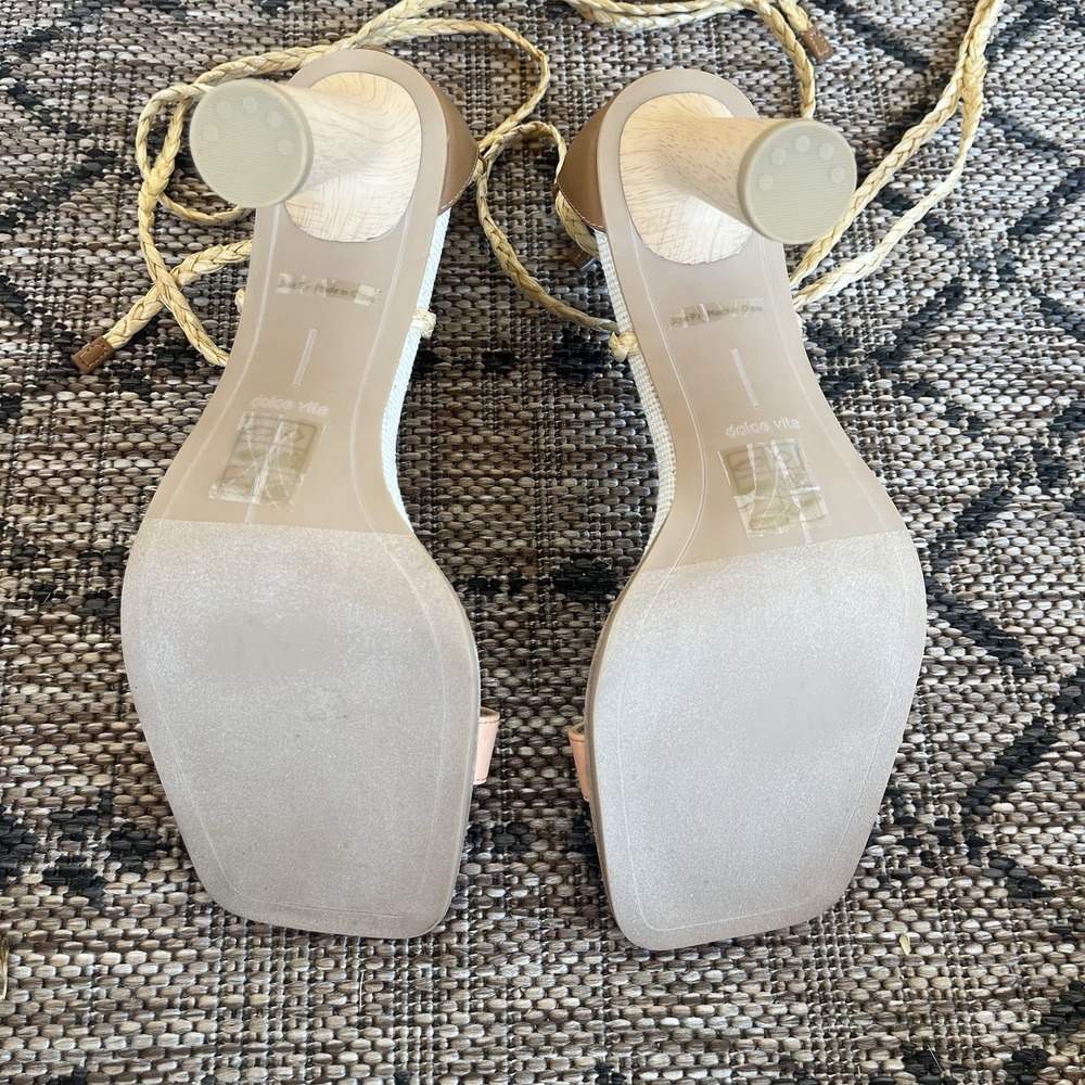 Dolce Vita Women's 9.5 Peach High Heel Sandals Ankle Straps Dressy 3.5" Heel - Picture 12 of 15